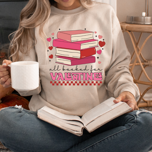 All Booked Valentine's Sweatshirt