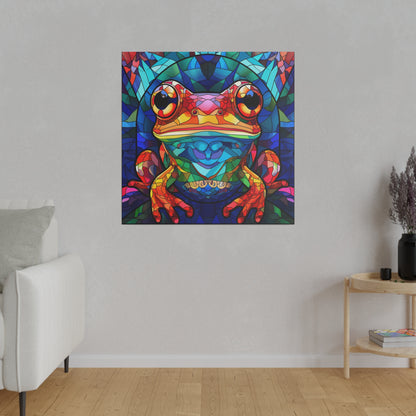 Frog Wall Art Matte Canvas