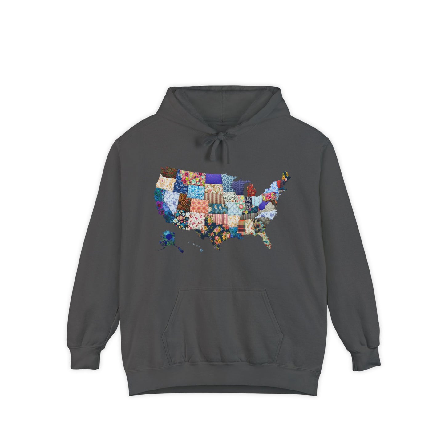 Quilted Patchwork USA Hoodie