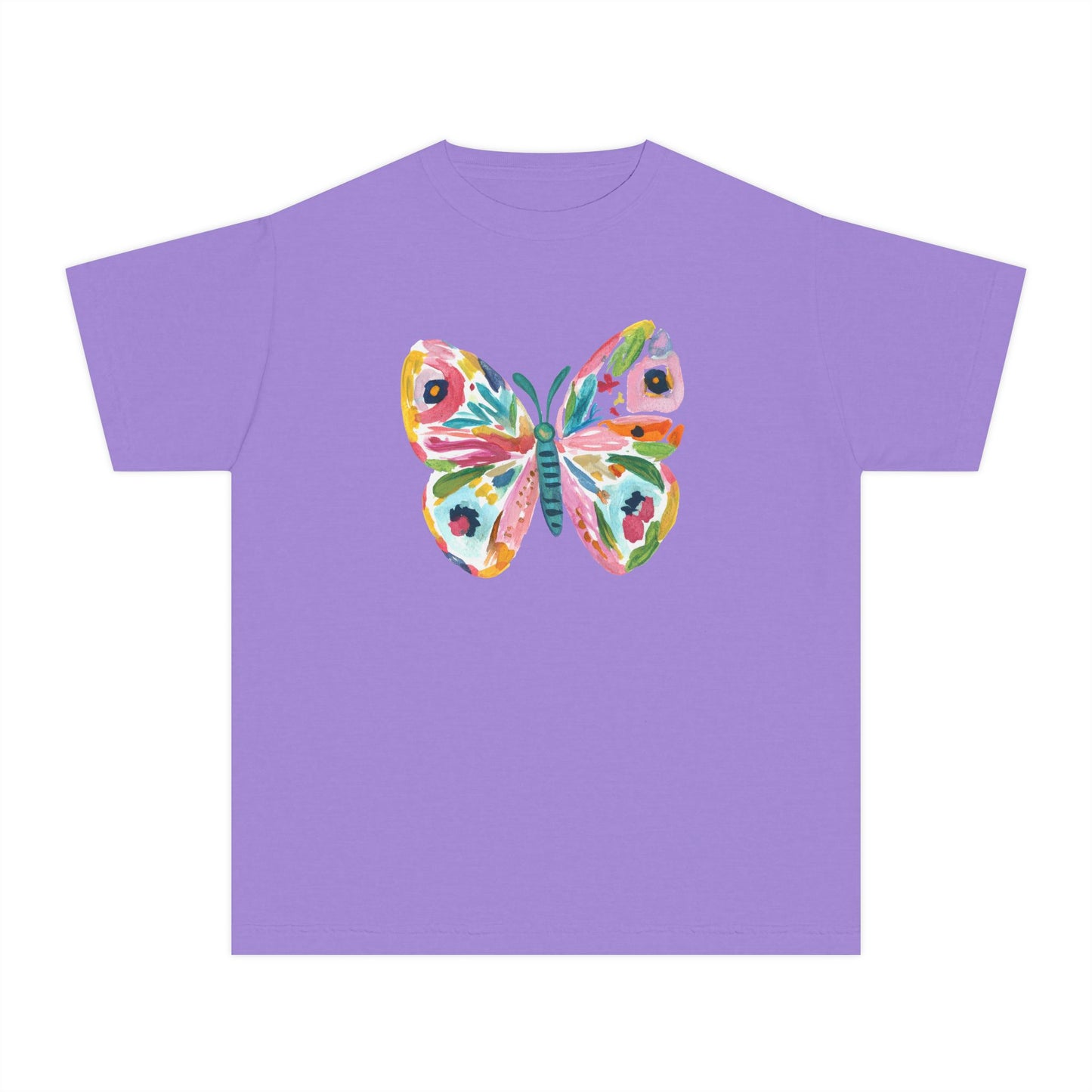 Youth Watercolor Butterfly Graphic Tee