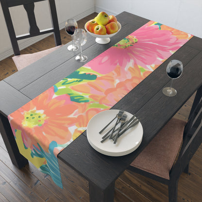 Bright Tropical Table Runner (Cotton, Poly)