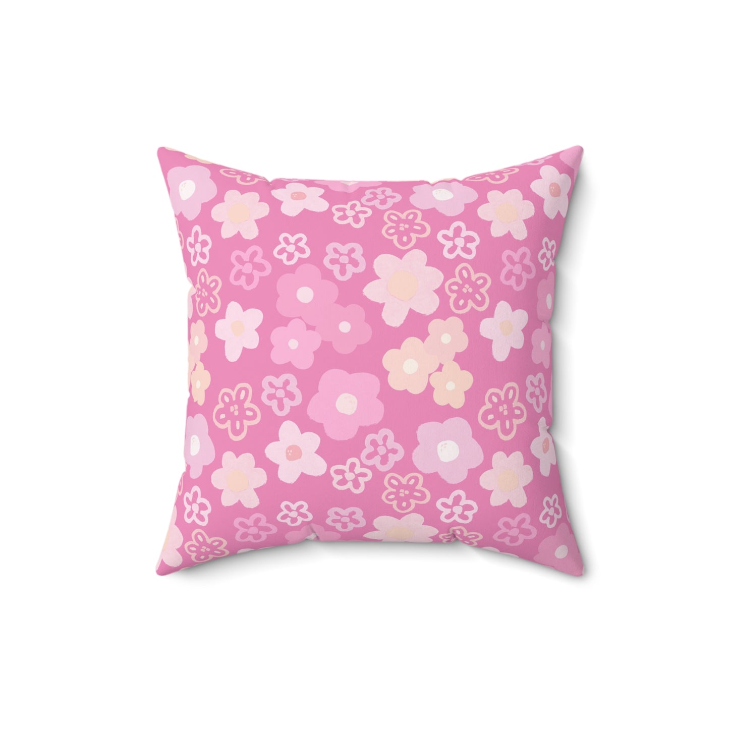 Coquette Pink Floral Pillow