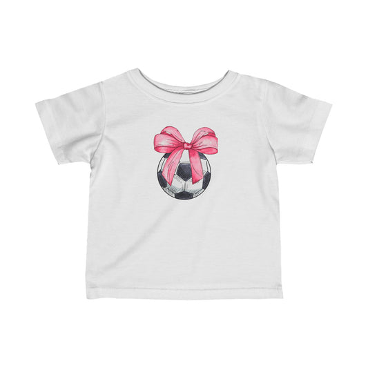 Girls Soccer Coquette Infant Fine Jersey T-Shirt