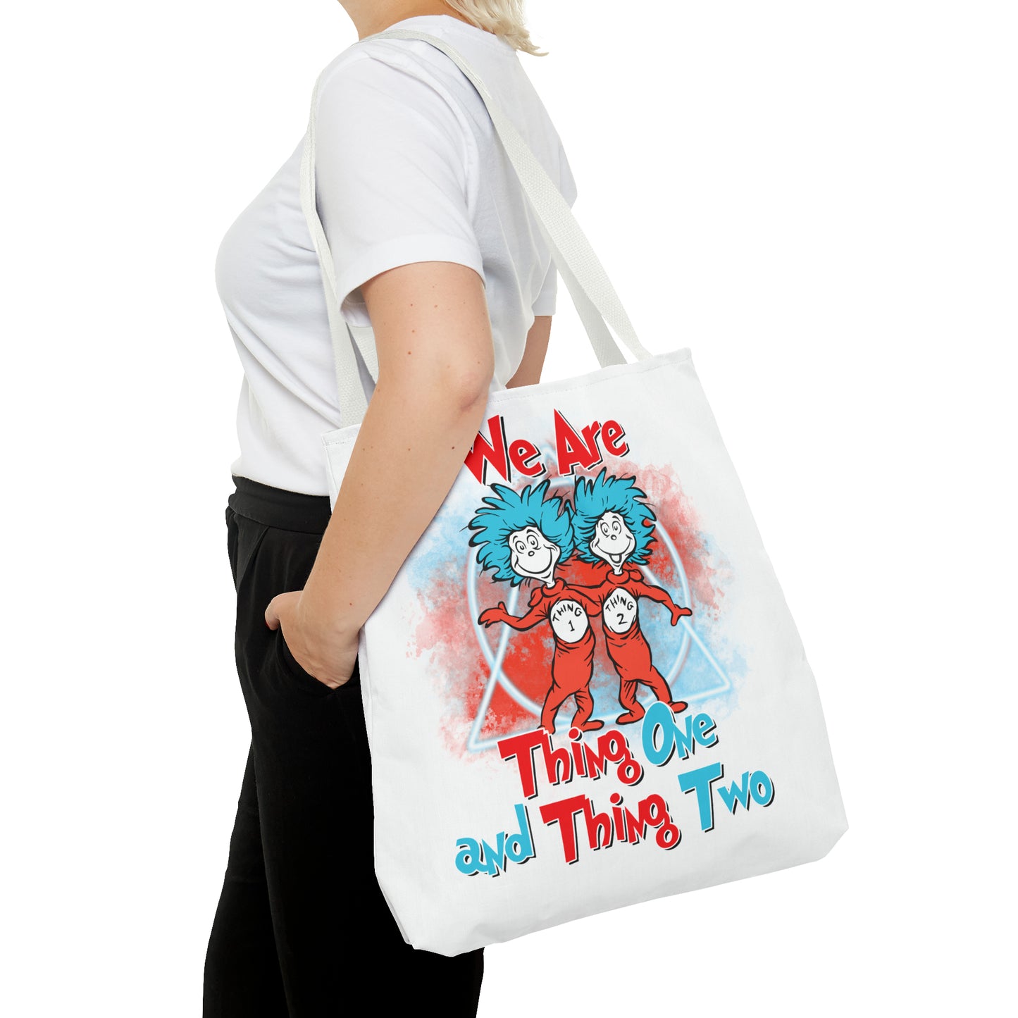 We Are Thing One and Thing Two Tote Bag (AOP)