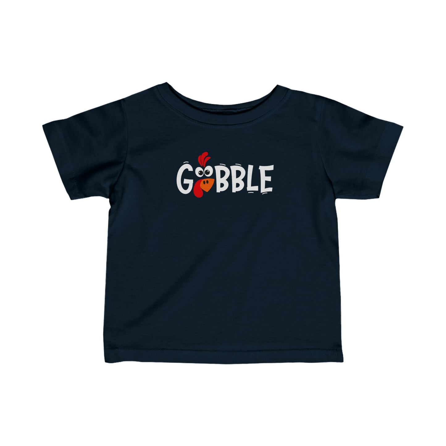 Gobble Thanksgiving Infant Fine Jersey Tee