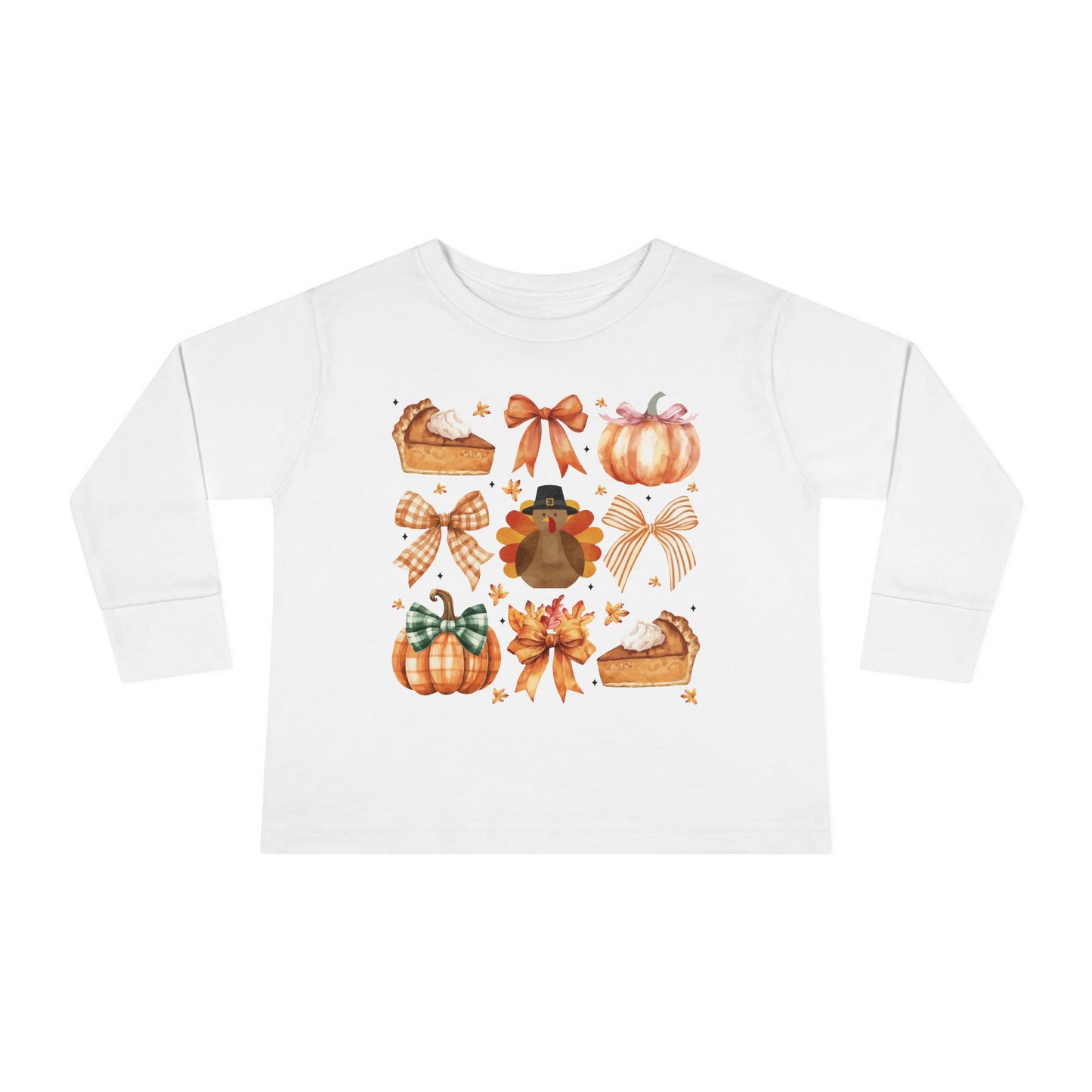 Coquette Thanksgiving Toddler Long Sleeve Tee