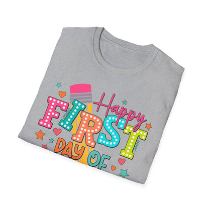 Happy First Day of School Unisex Softstyle T-Shirt