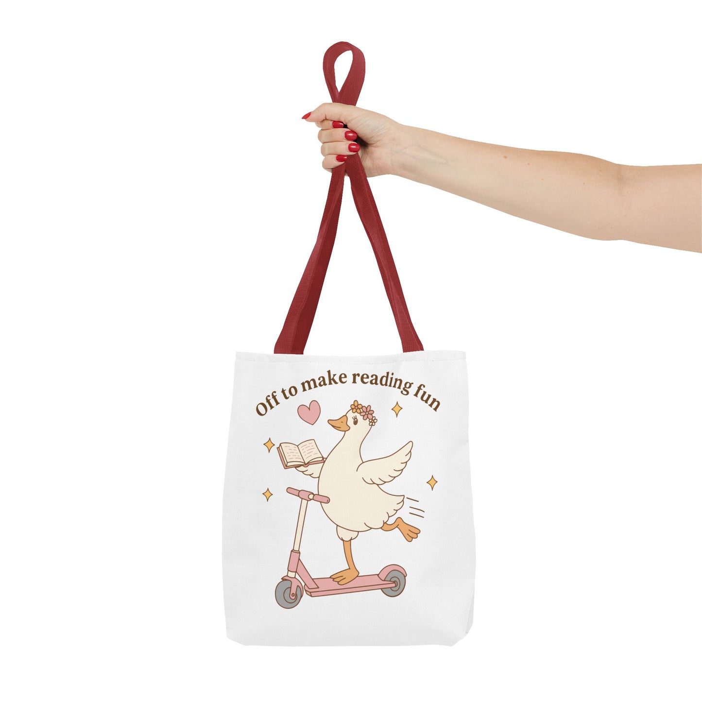 "Off to Make Reading Fun"Book Lover Tote