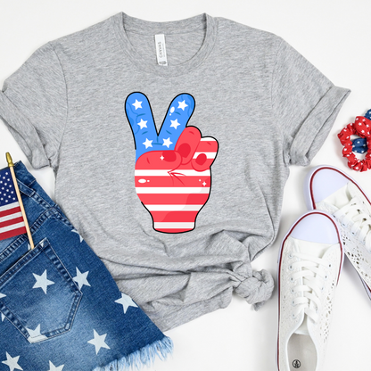 4th of July Peace Tee