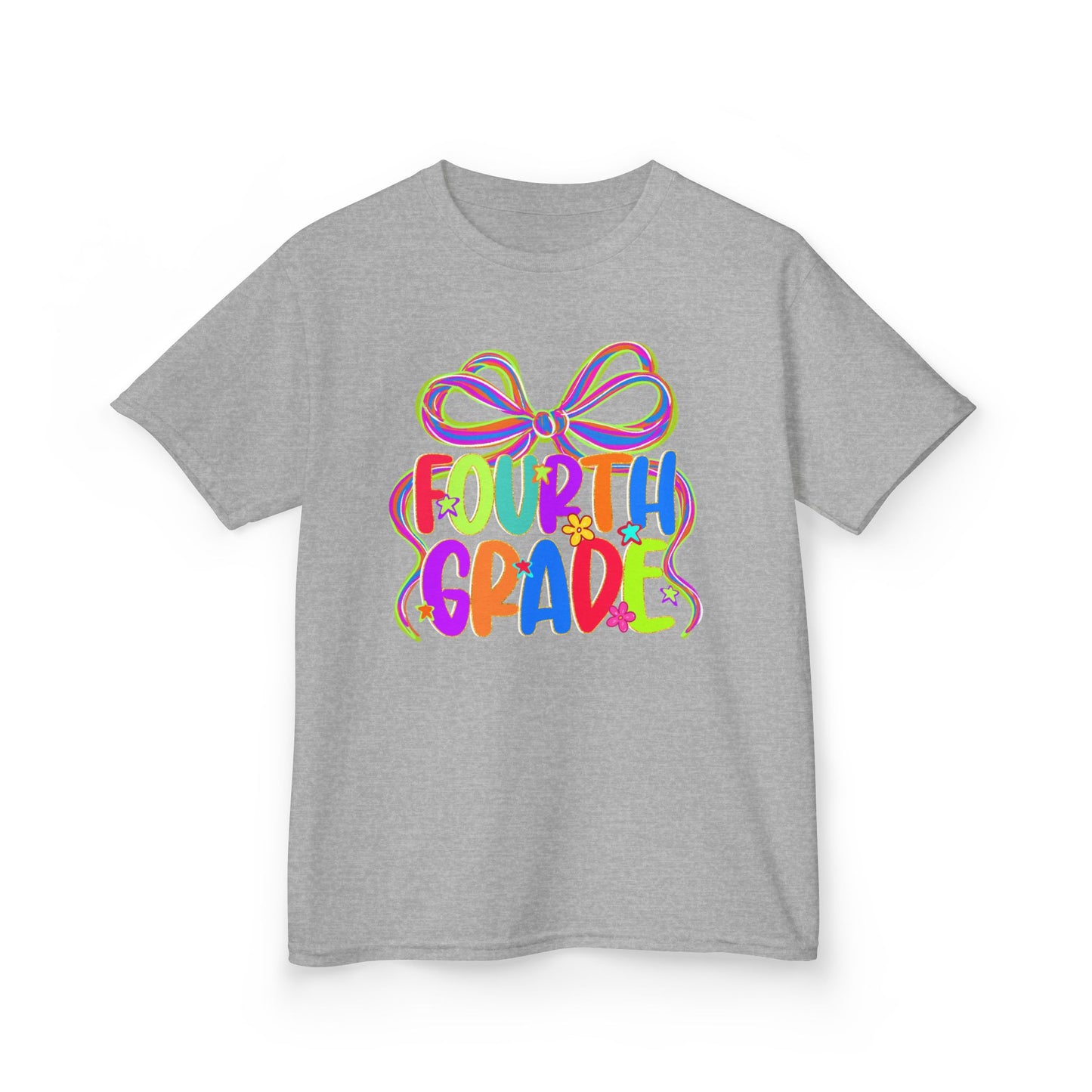 Neon Fourth Grade Back to School Kids Tee