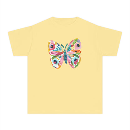 Youth Watercolor Butterfly Graphic Tee