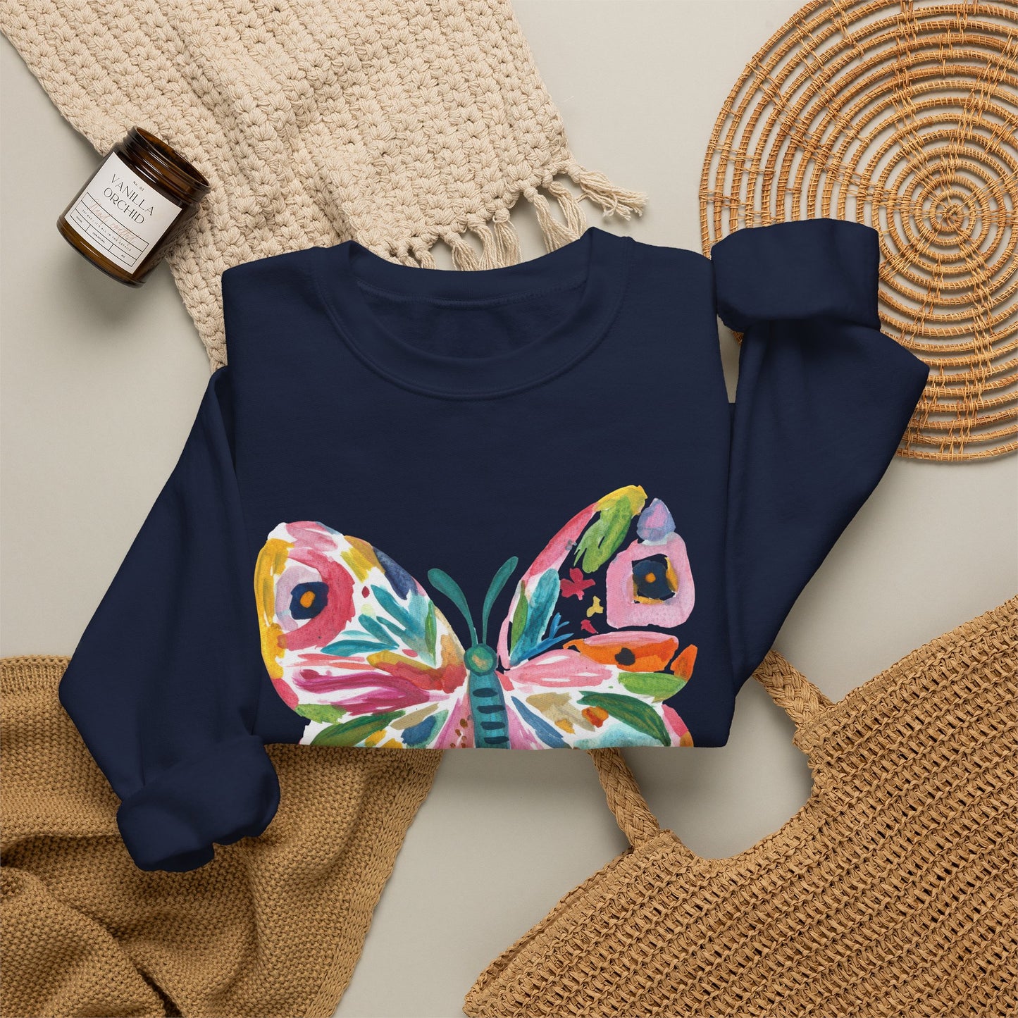 Butterfly Watercolor Sweatshirt