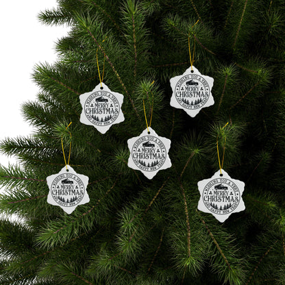 Merry Christmas Ceramic Ornaments