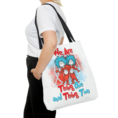 We Are Thing One and Thing Two Tote Bag (AOP)