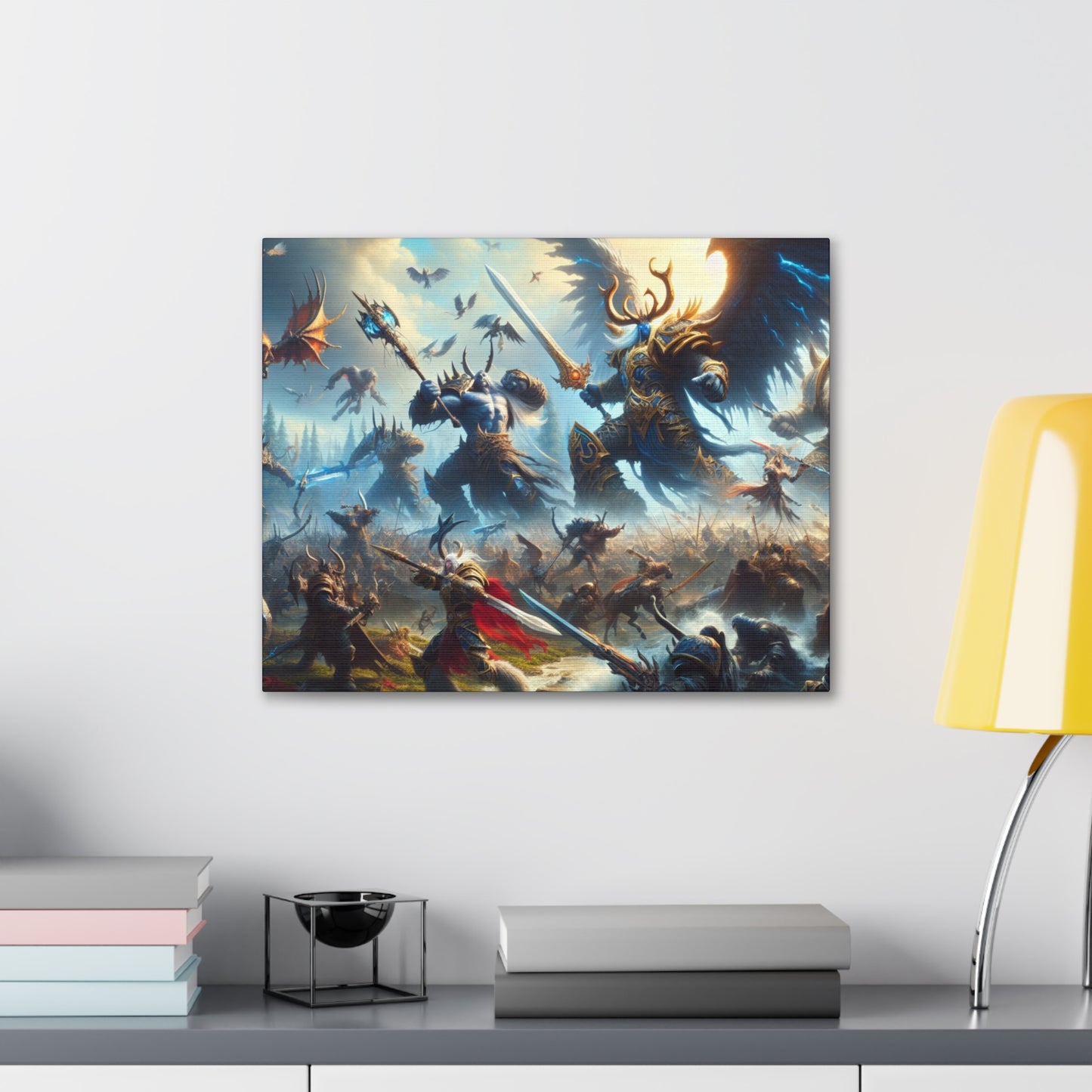 Epic DnD Battle Canvas Wall Art