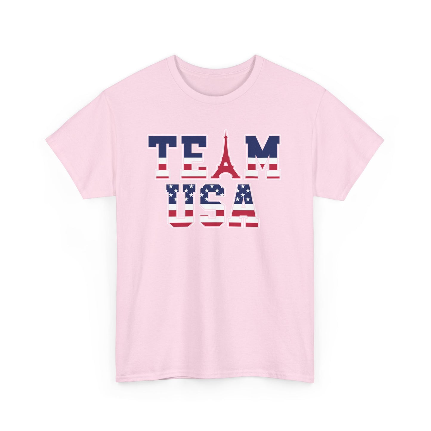 Team USA 2024 Paris Olympics Unisex Heavy Cotton T-Shirt