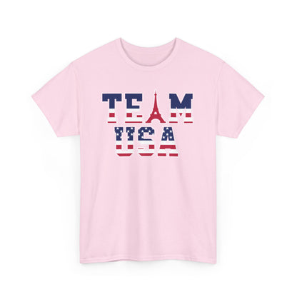 Team USA 2024 Paris Olympics Unisex Heavy Cotton T-Shirt