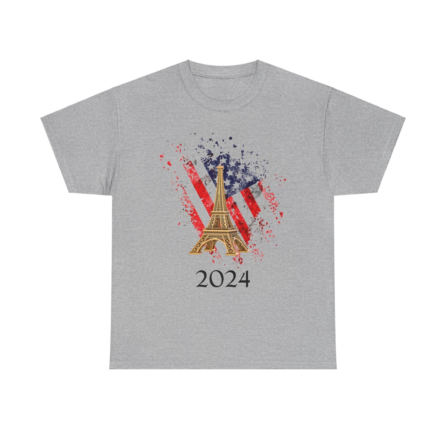 USA Paris Olympics Unisex Heavy Cotton T-Shirt