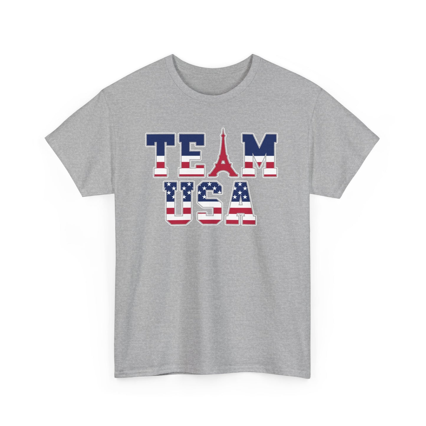 Team USA 2024 Paris Olympics Unisex Heavy Cotton T-Shirt