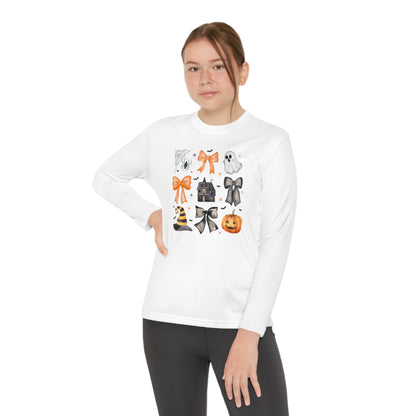 Halloween Coquette Youth Long Sleeve T-Shirt