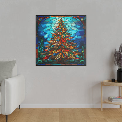 Stained Glass Christmas Canvas