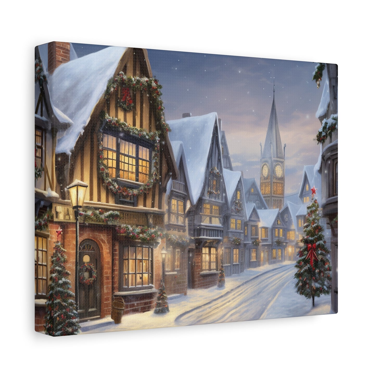 Christmas Village Canvas Art