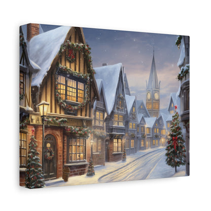 Christmas Village Canvas Art