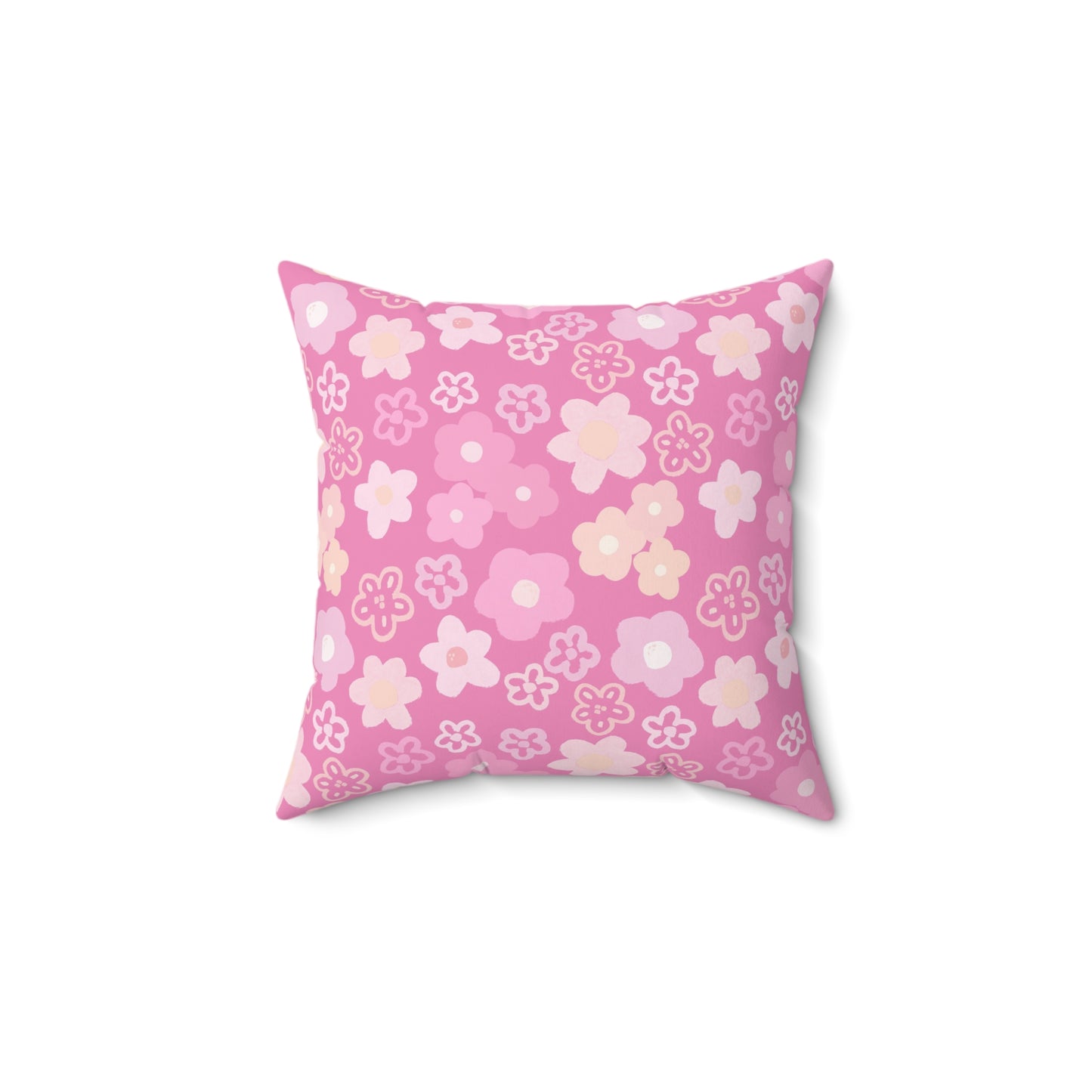 Coquette Pink Floral Pillow