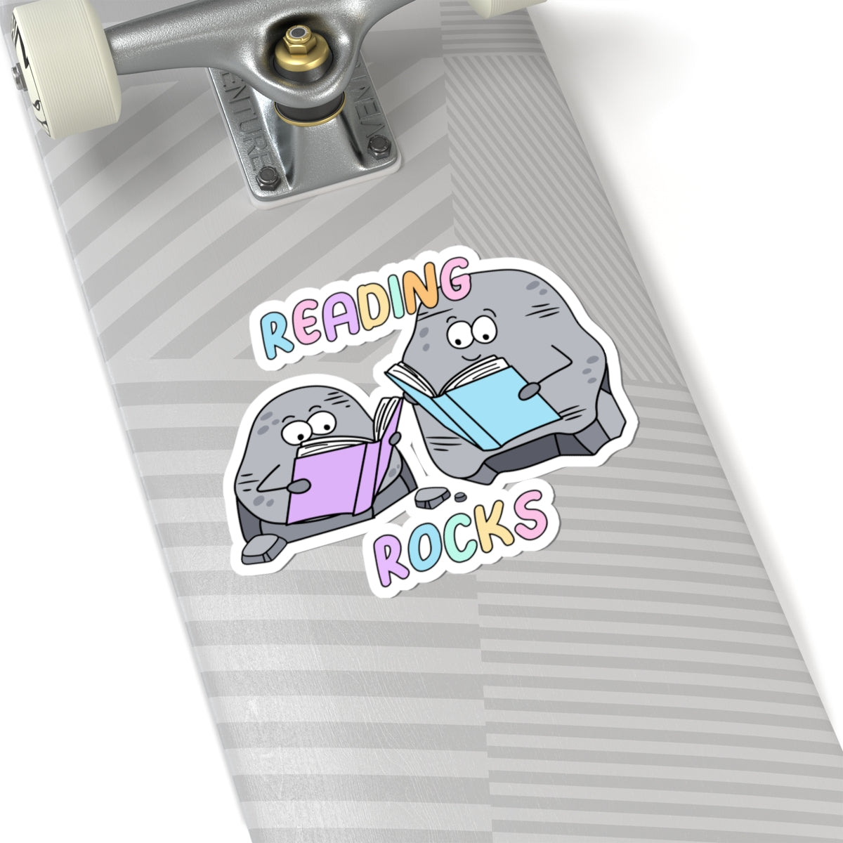Cute Reading Rocks Kiss-Cut Stickers