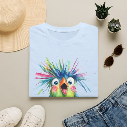 Colorful Quirky Bird Design with "Be you."
