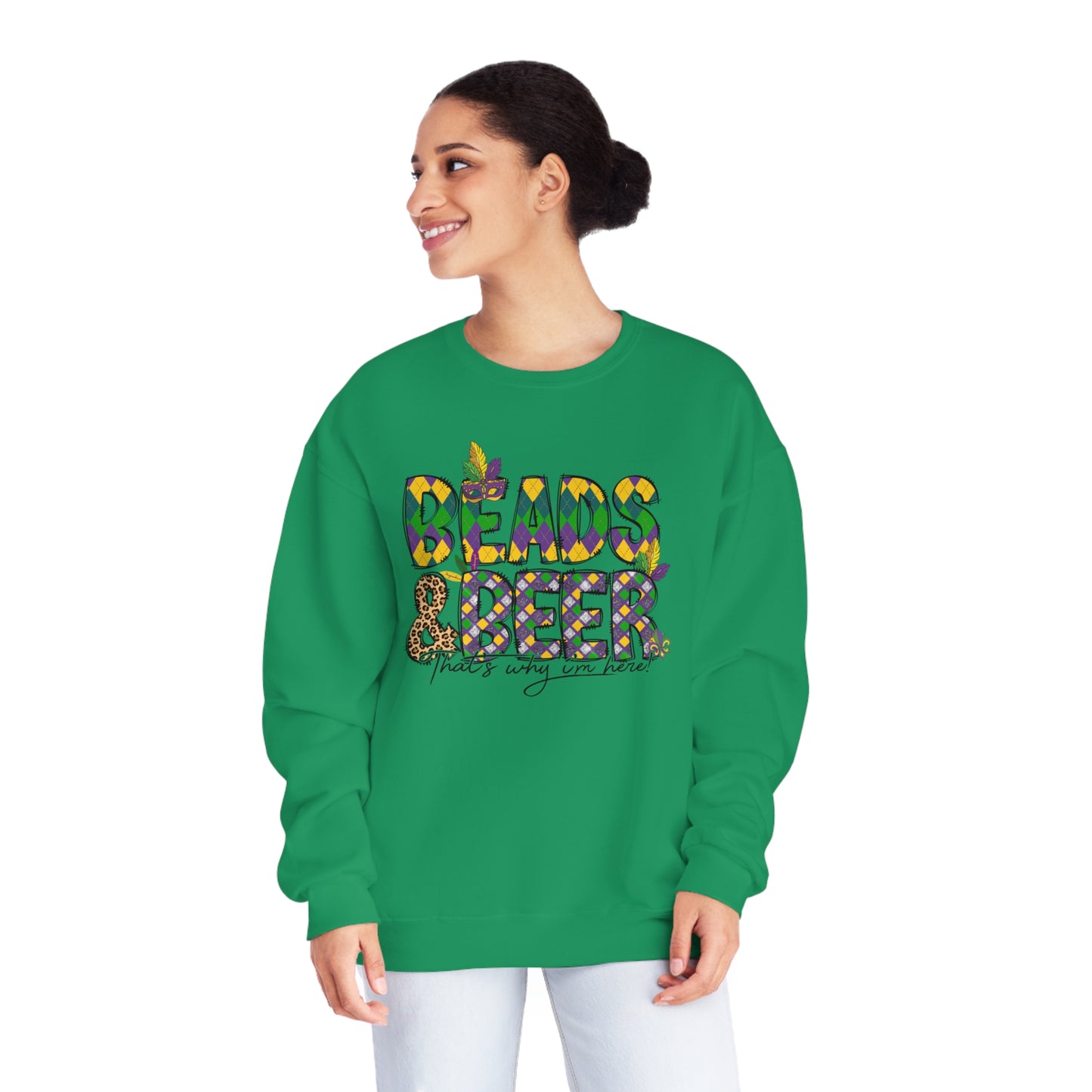 Mardi Gras Beads Sweatshirt