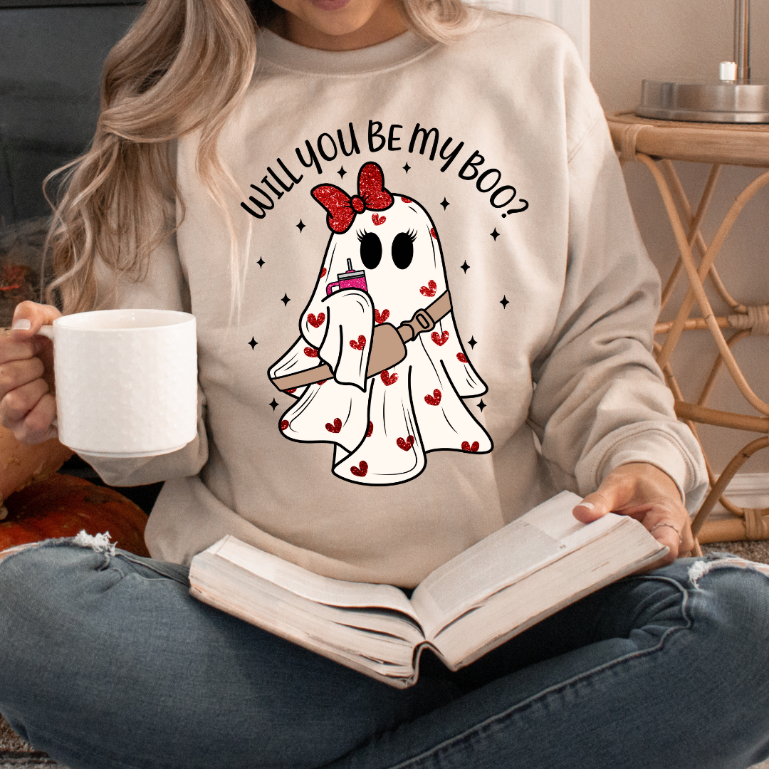 Will You Be My Boo? Valentine's Day Sweatshirt