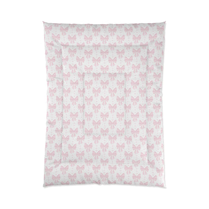 Coquette Pink Bow Comforter