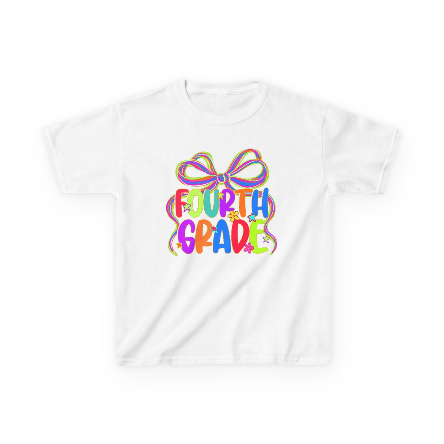 Neon Fourth Grade Back to School Kids Tee