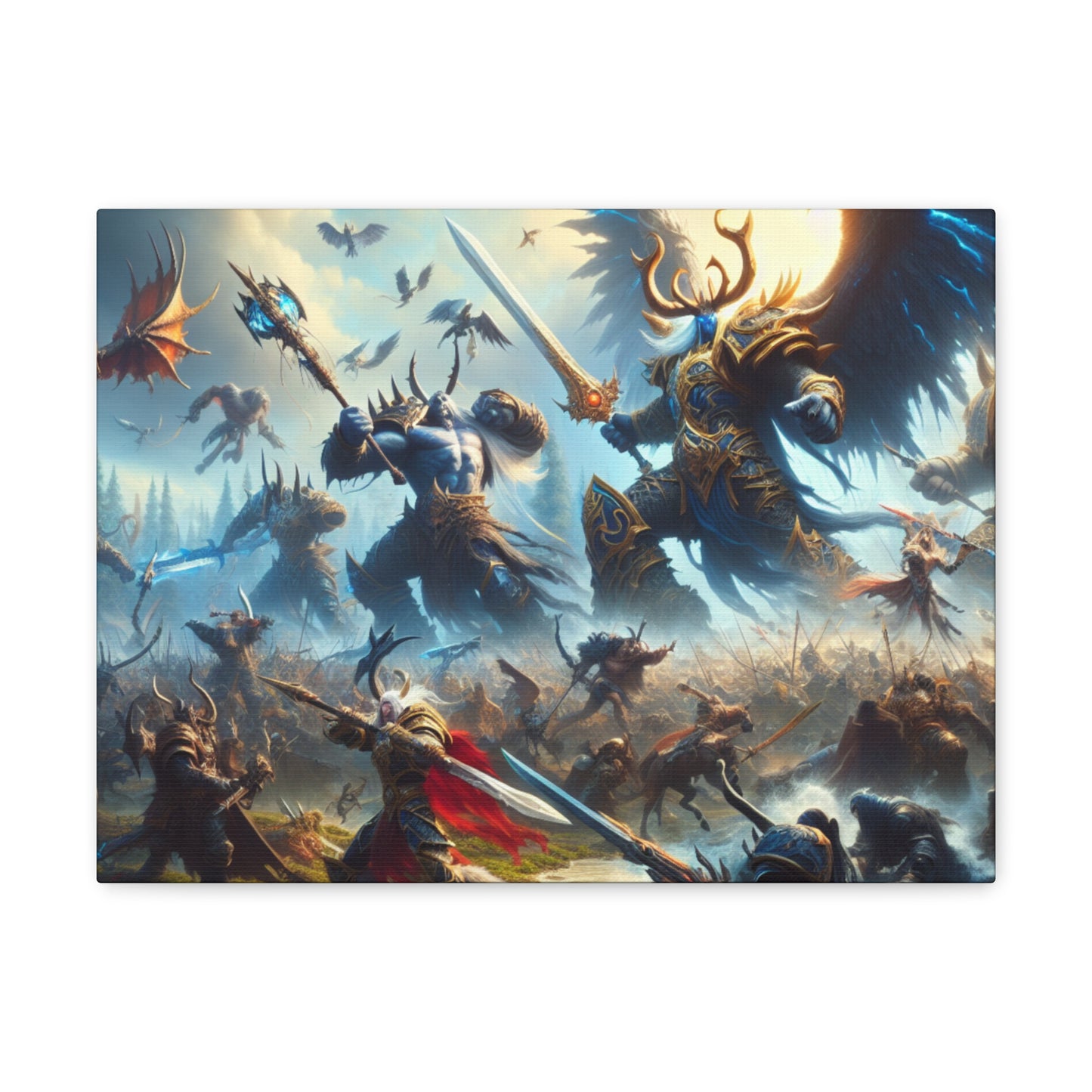 Epic DnD Battle Canvas Wall Art