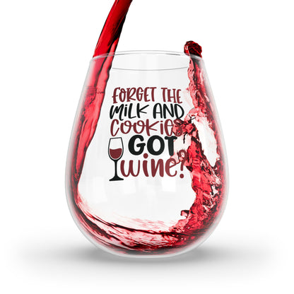 Forget Milk and Cookies Stemless Wine Glass, 11.75oz