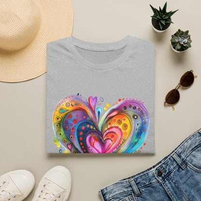 Unisex Watercolor Heart Softstyle T-Shirt