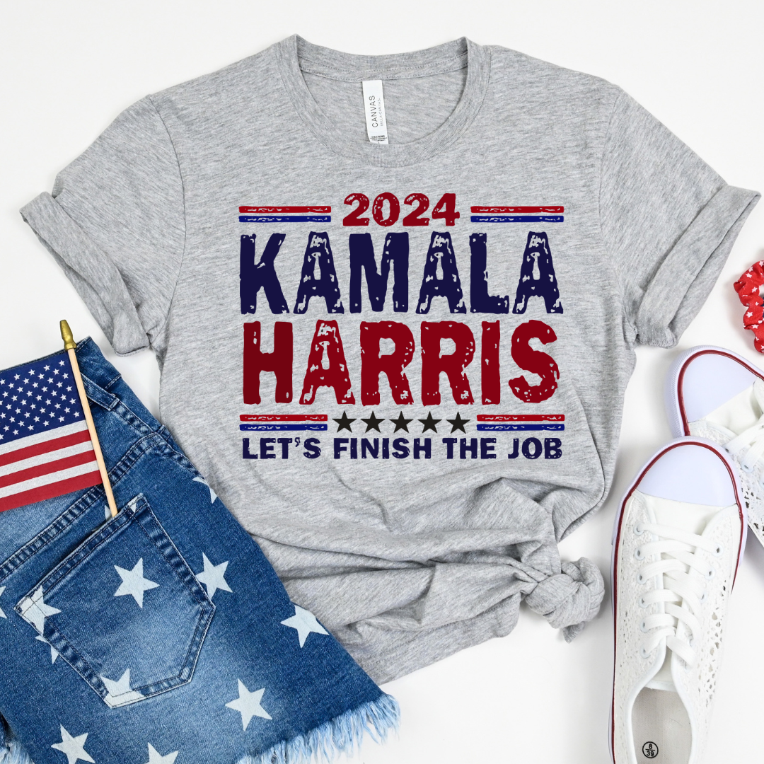 Kamala Harris Let's Finish the Job Softstyle T-Shirt