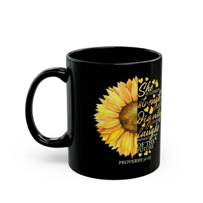 Sunflower Black Mug (11oz, 15oz)