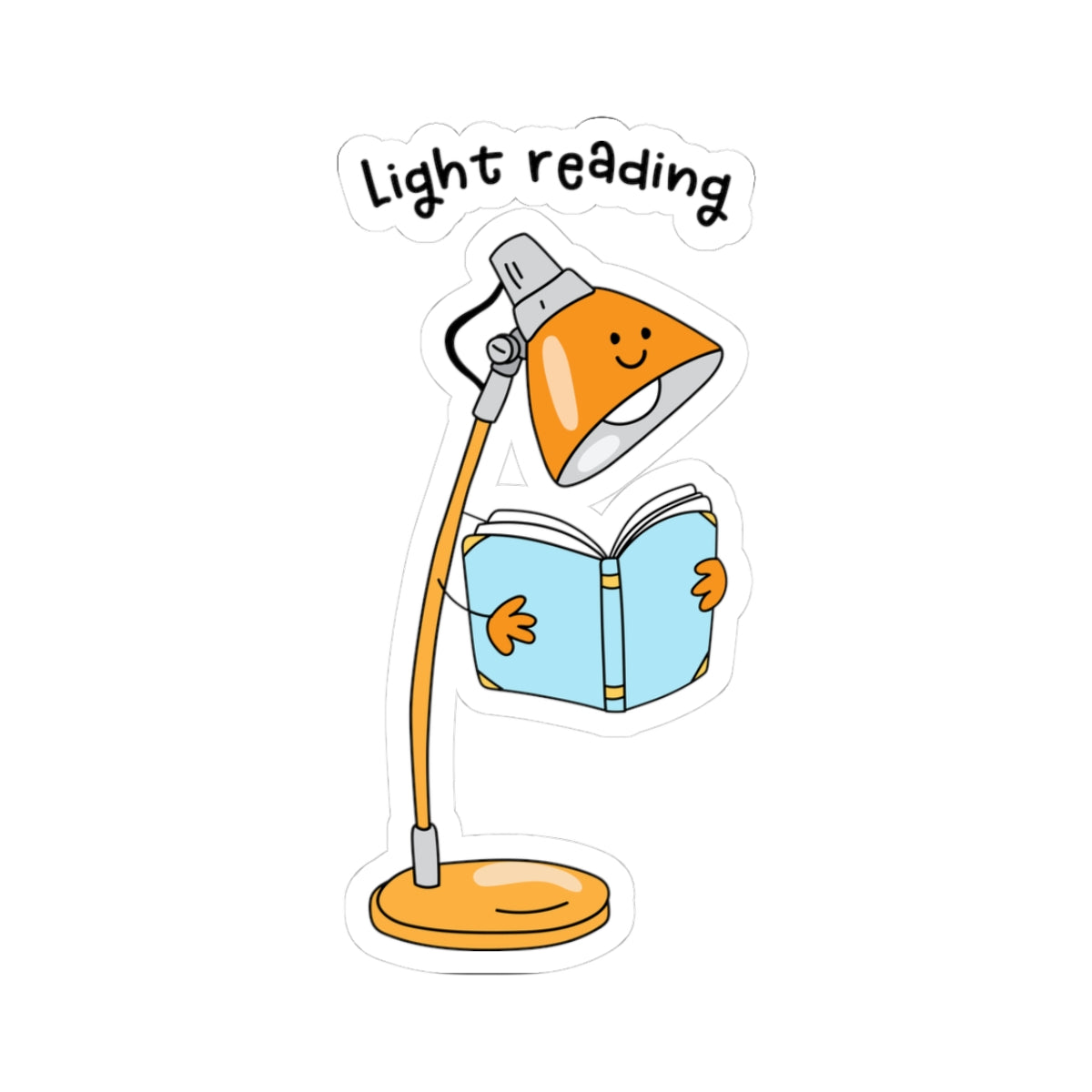 Cute Light Reading Book Lover Stickers