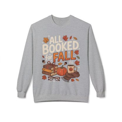 All Booked for Fall-Themed Adult Sweatshirt