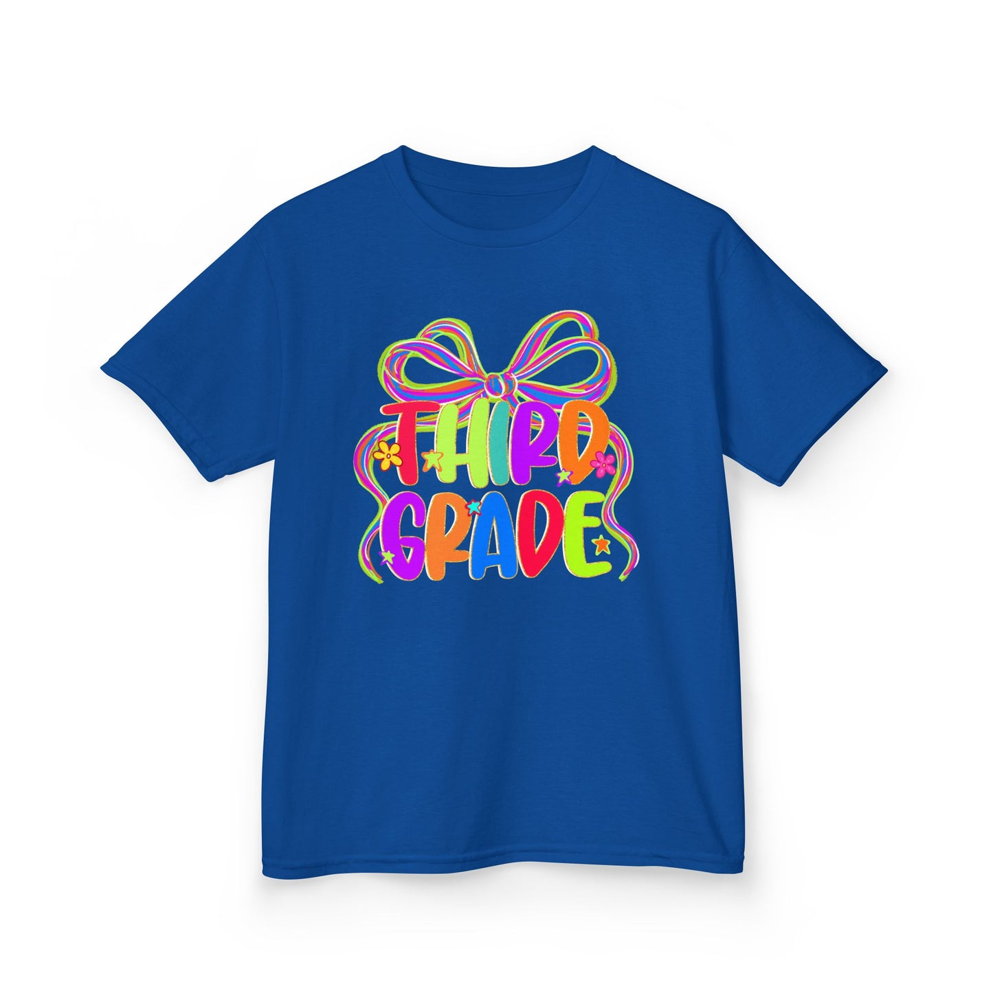 Neon Third Grade Back to School Kids Tee