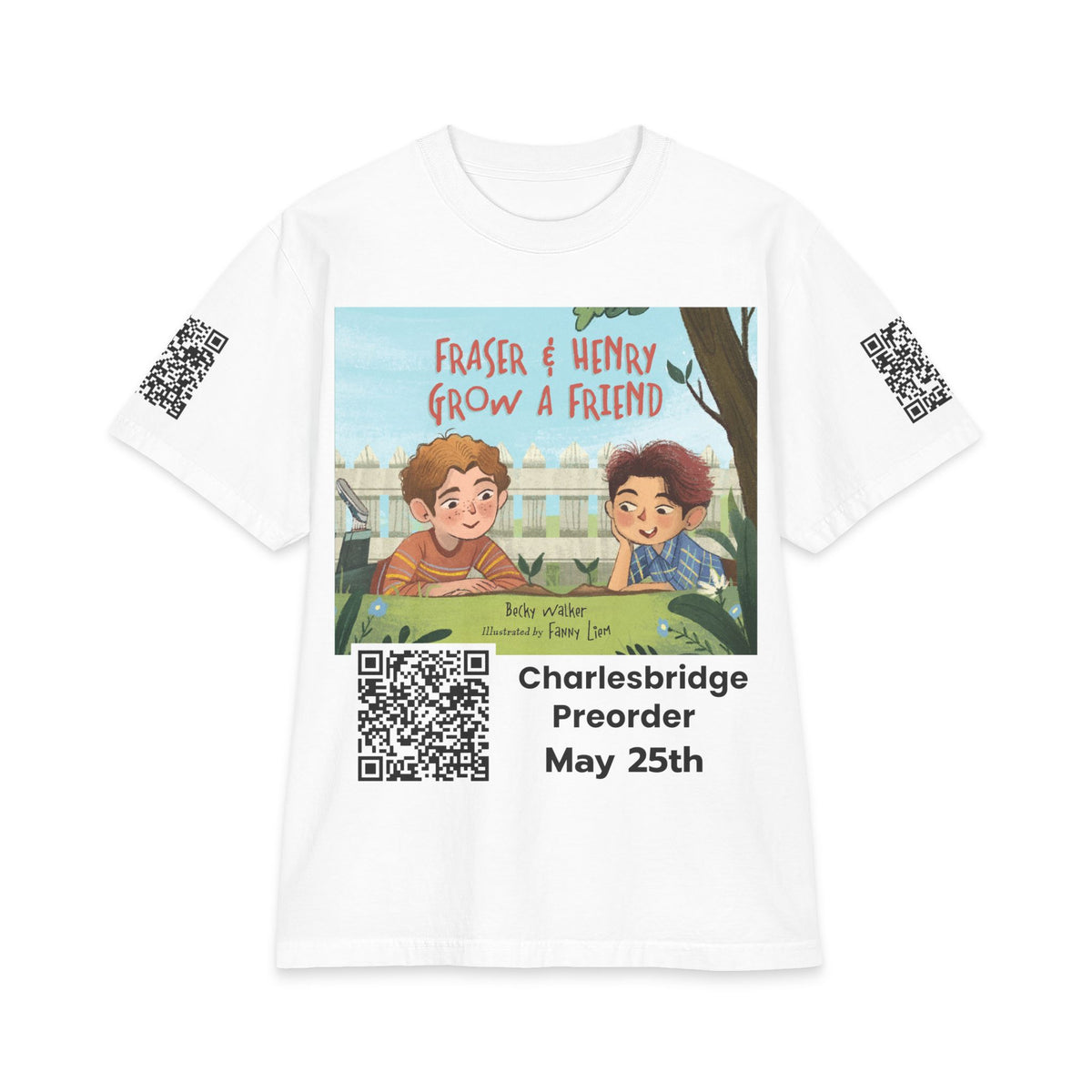 Charlesbridge “Raise a Reader, Grow a Reader” QR Code T-Shirt