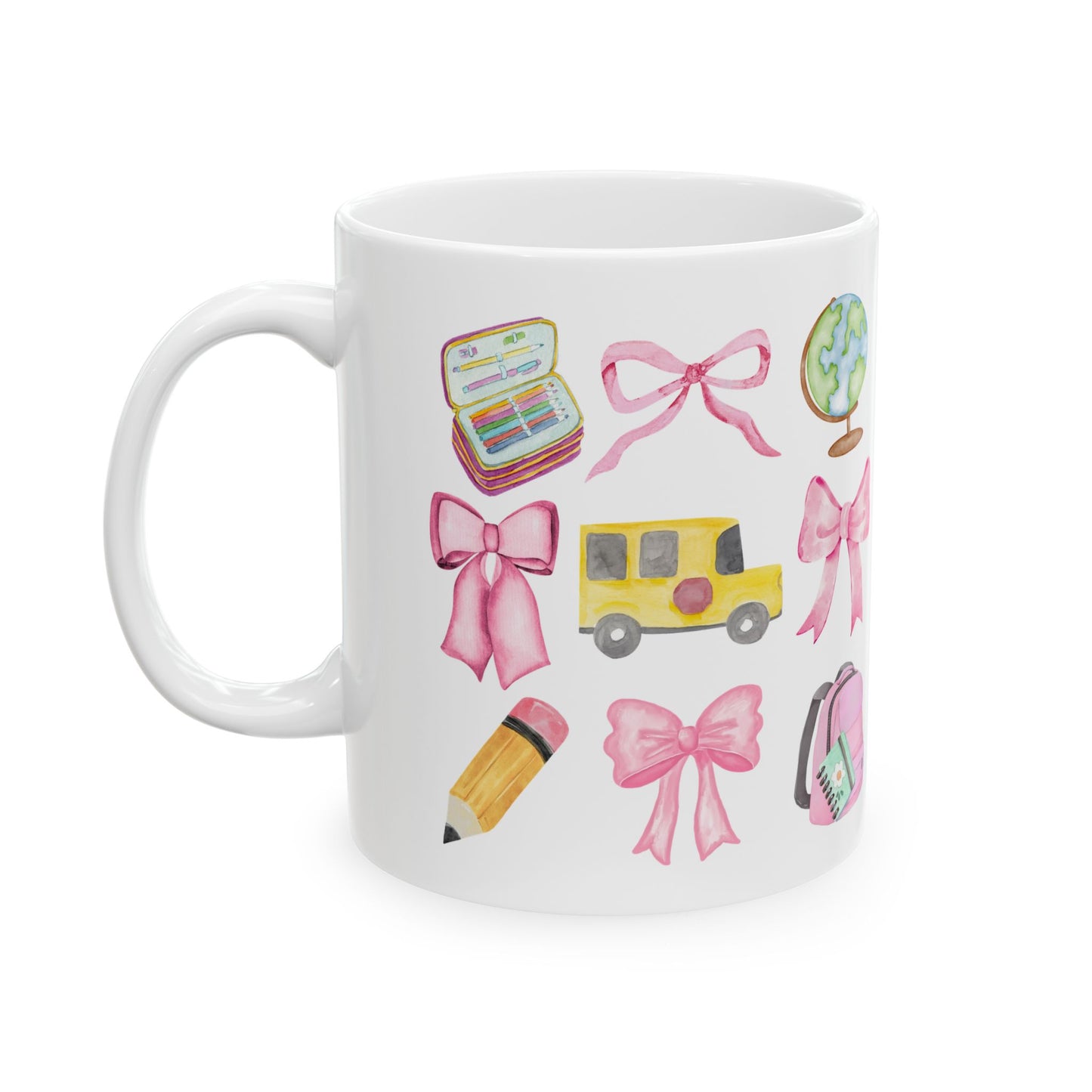 Coquette School Teacher Ceramic Mug, (11oz, 15oz)