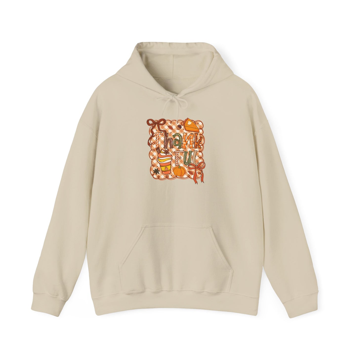 Thankful Thanksgiving Adult Hoodie