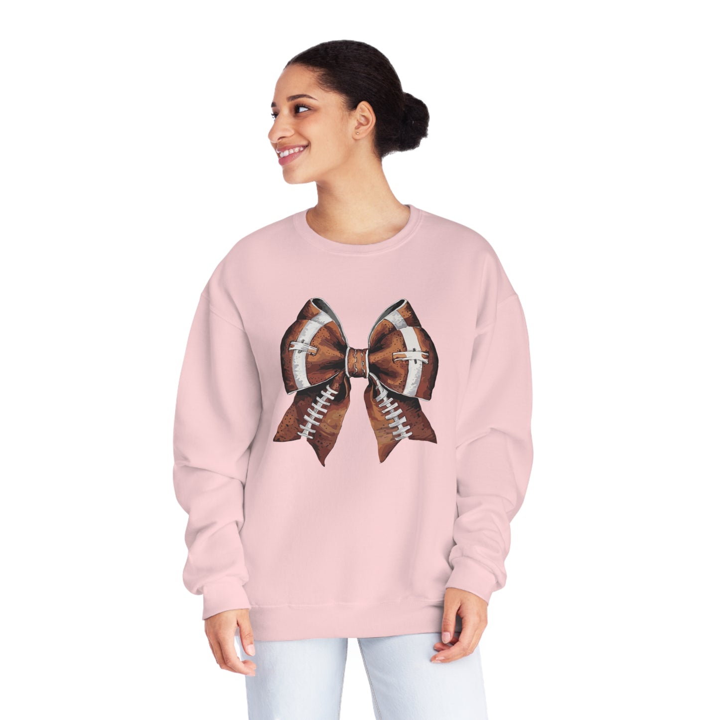 Coquette Football Bow Sweatshirt