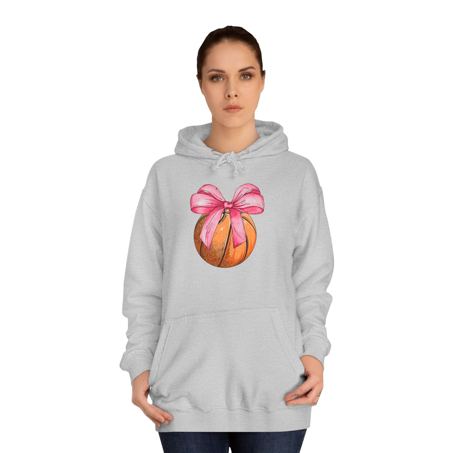 Basketball Coquette Unisex College Hoodie