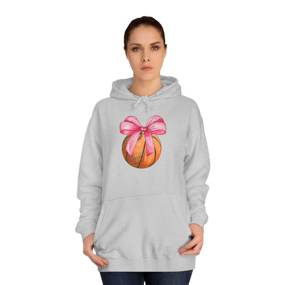 Basketball Coquette Unisex College Hoodie