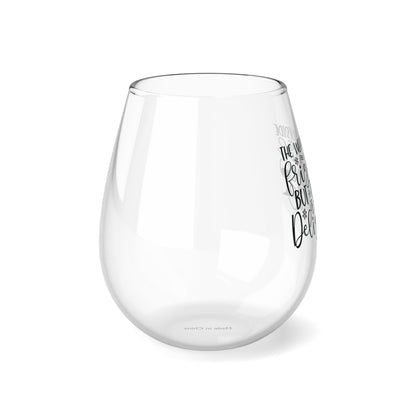 The Wine is So Delightful Stemless Wine Glass, 11.75oz