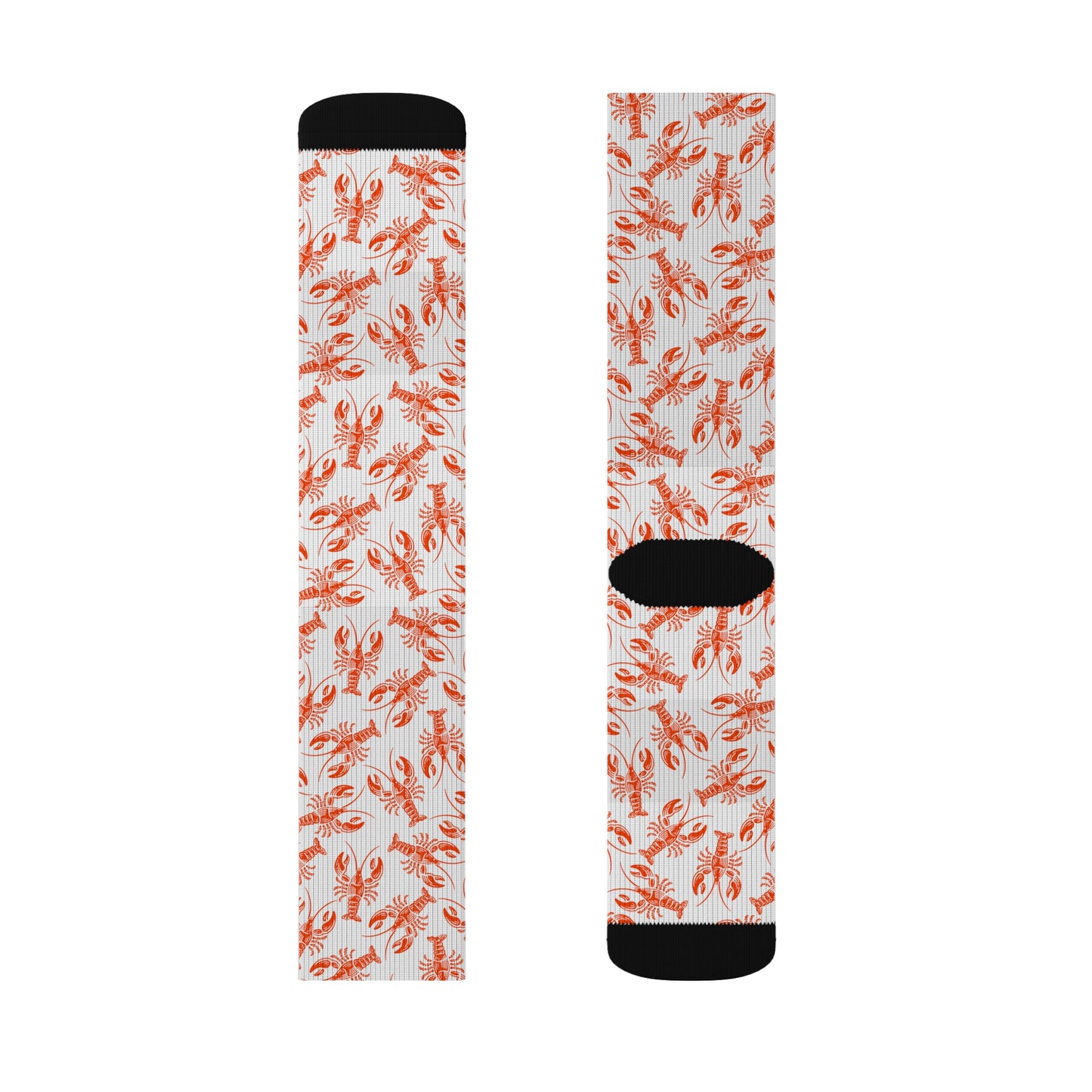 Trendy Vibrant Lobster Pattern Socks